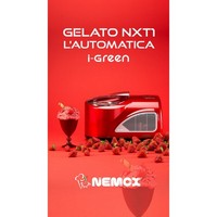 photo gelato nxt1 l'automatica i-green - rosso - fino a 1kg di gelato in 15-20 minuti 6